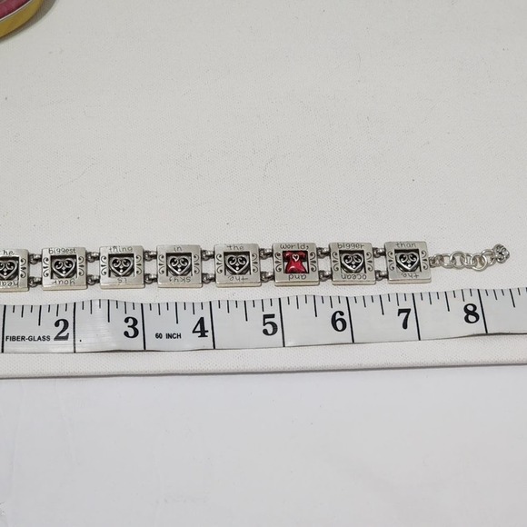 BRIGHTON red dress breast cancer awareness bracelet‎ - Picture 6 of 6